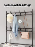 Five Layer Shoe Rack Simple Shoe Rack Integrated Storage Rack Household Shoe Rack Multifunctional Clothes Rack Coat Rack