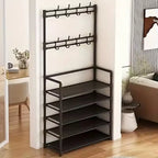Five Layer Shoe Rack Simple Shoe Rack Integrated Storage Rack Household Shoe Rack Multifunctional Clothes Rack Coat Rack