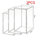 New Large Capacity Storage Box Organizer for Figures Acrylic Box Clear Blind Box Showcase Makeup Organizer for Bag