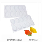 1pcs Pineapple Pear Peach Fruit Series Cake Silicone Mold Mango Orange Baking Mousse Mould Strawberry French Dessert Mousse Mold