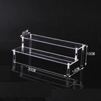 1-5 Tier Acrylic Display Stand,Clear Display Riser Rack for Cupcake,Perfume Doll Décor and Organizer Amiibo Funko POP Figures