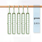 9 Hole Foldable Hanger Wardrobe Space Saving Storage Hanger For Clothes Drying Hangers Storage Organizers Rack Coat Pants Hanger
