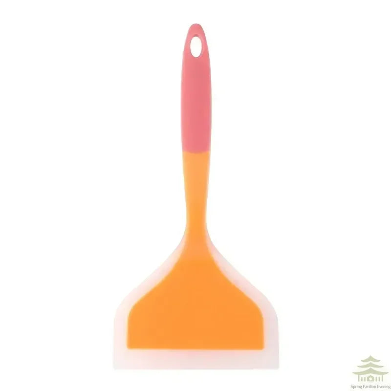 Random Color Pancake Spatula Silicone High Temperature Resistant Beef Meat Egg Kitchen Scraper Wide Pizza Cooking Tools Shovel
