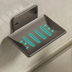 Stainless Steel Soap Holder Bathroom Shower Storage Soap Tray Mesh Rack Oap Dishes Wall Mounted Drain Soap Box Bathroom Access