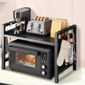 Microwave Oven Rack Adjustable Kitchen Microwave Stand with Cutting Boards Stand Kitchen Storage Rack Desktop Organization