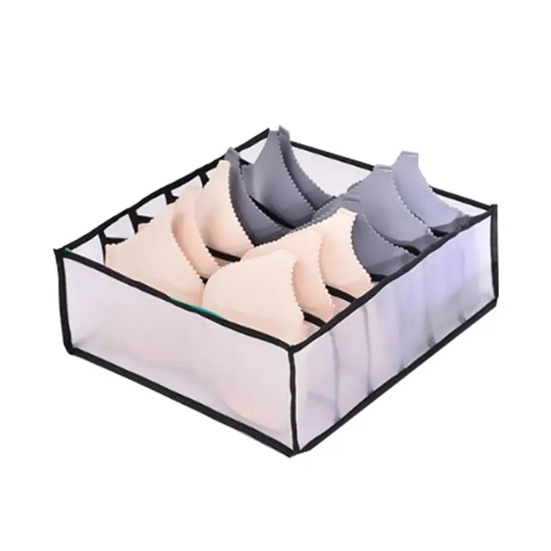 7 Grids Jeans Storage Box Closet Wardrobe Clothes Compartment Boxes Drawer Jeans Socks Separation Organizer Pants Storage