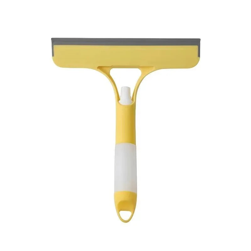 3‑In‑1 Spray Window Squeegee, Multifunctional Glass Cleaning Tool with Scrub Brush & Scraper, Streak‑Free Wiper for Windows, Mirrors, Shower Glass and Car Windshields