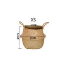 Seaweed Wicker Basket Rattan Hanging Flowerpot  Dirty Clothes    Storage    WF1015