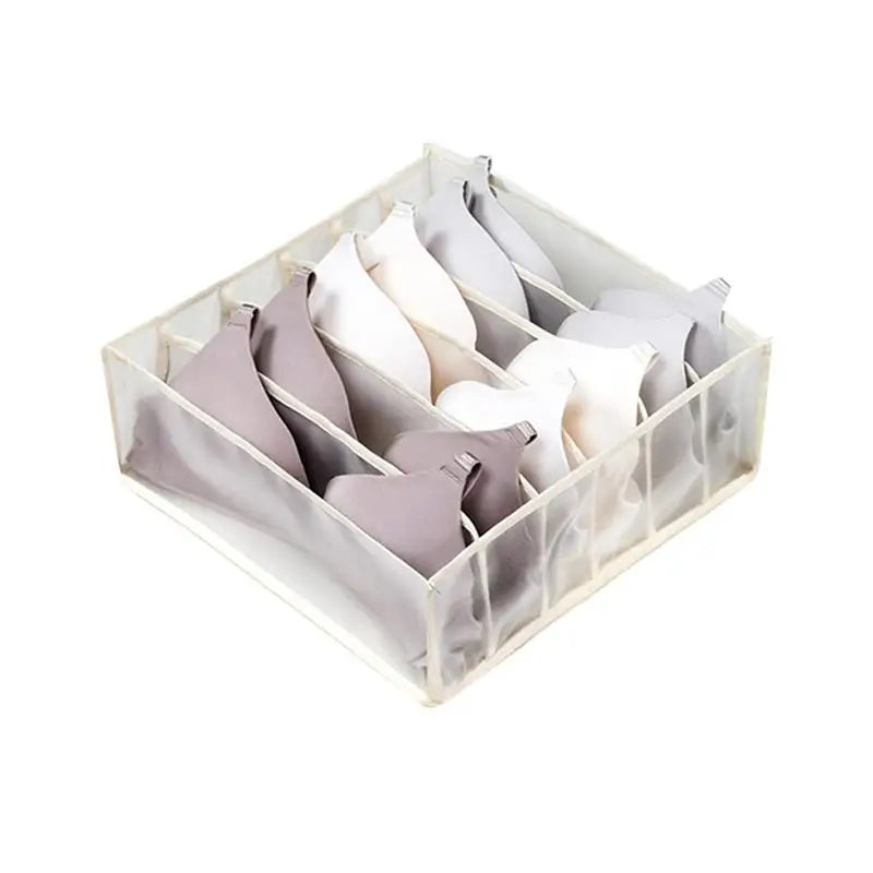 7 Grids Jeans Storage Box Closet Wardrobe Clothes Compartment Boxes Drawer Jeans Socks Separation Organizer Pants Storage