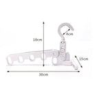 Foldable Five-hole Clothes Drying Rack Portable Travel Drying Rack for Home Use Hotels Dormitories Universal Hook Clothing Rack