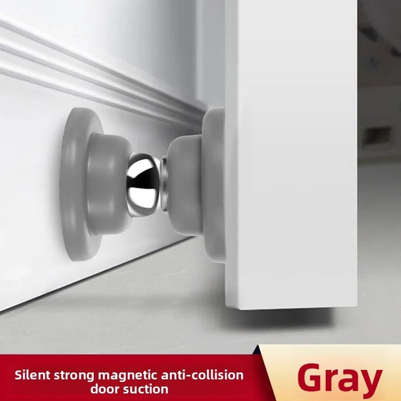 Silicone Anti-collision Magnetic Door Stopper Bedroom Door Study Door Buffer Door Suction No Punching Strong Bonding