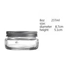 1PC Mason Jars with Lids, Wide Mouth Glass Jars for Canning, Centerpieces, Pickling, Storage, Food Meal Prep, Salad, Jam