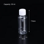 1/10Pcs Refillable Bottles 10ml 20ml 30ml 50ml 80ml 100ml Plastic PET Clear Empty Seal Bottles Sample Containers with Screw Cap