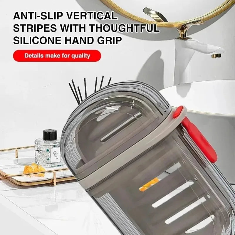 Portable Sealed Drainable Soap Box with Lid Creative Travel Soap Case for Business Trip Bathroom Use