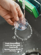 Stainless Steel Suction Cup Sponge Holder Drain Storage Caddy For Kitchen Sink Organization