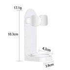 Toothbrush electronic holder, wall mounted adhesive holder, toothbrush organizer to save space and keep dry