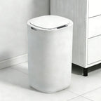 Smart Sensing Trash Can Automatic White Trash Can Kitchen Bathroom Waterproof 12L Electric Trash Can