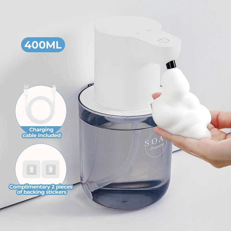 Automatic sensor soap dispenser, foam hand washing device, portable soap bottle, soap distribution device, in bathroom