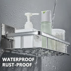 Bathroom Storage Rack No Drill Shelves Wall Mount Corner Shelf Shower Holder For WC Shampoo Organizer Bathroom Accessories