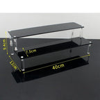 1-5 Tier Acrylic Display Stand,Clear Display Riser Rack for Cupcake,Perfume Doll Décor and Organizer Amiibo Funko POP Figures