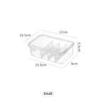 Data Cable Organizer Transparent  Case Classification Dustproof Card Organizer with Lid Clutter Collection Box for Office Home