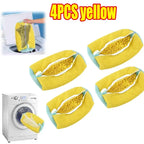 Machine Washable Shoe Washing & Drying Bag with Soft Fiber - Durable Polyester Laundry Protector for Shoes Adjustable Strap