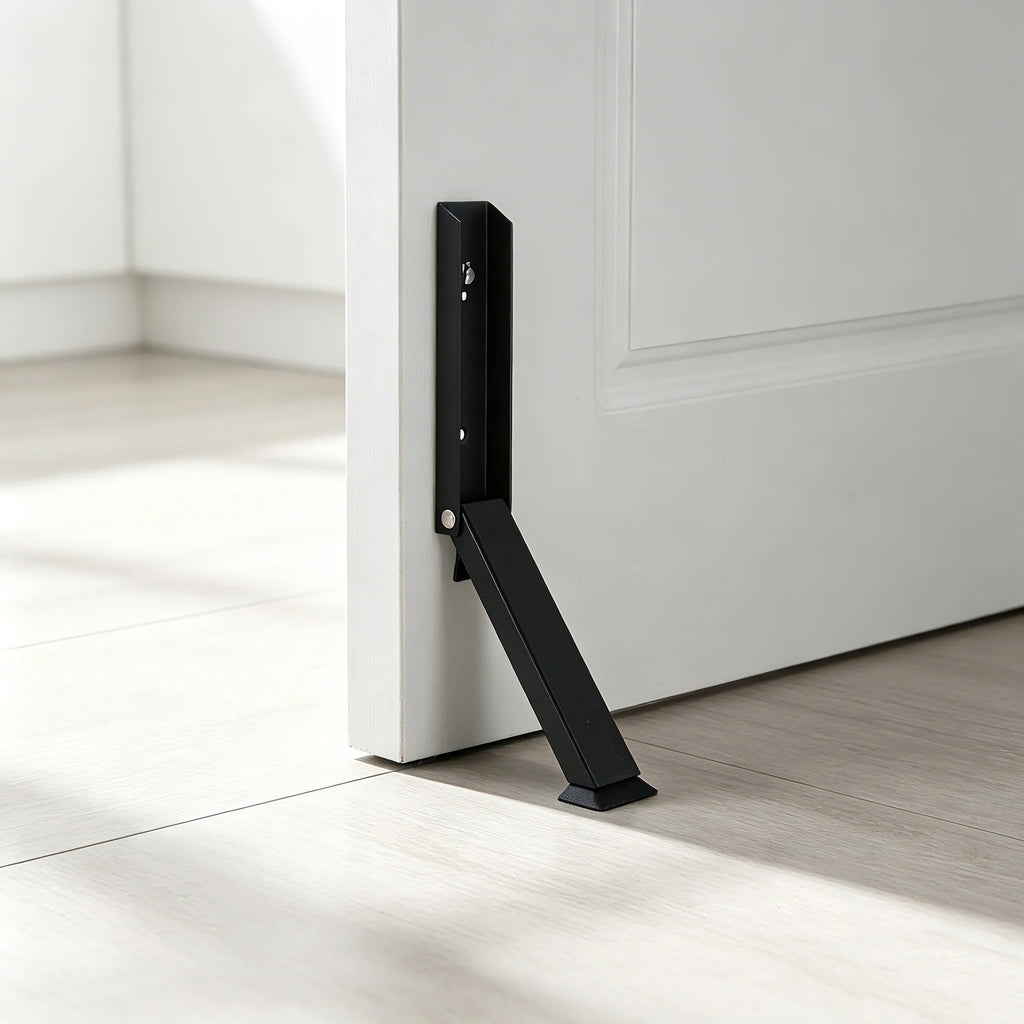 Heavy‑Duty Metal Door Stopper Non‑Slip High Hardness Windproof Anti‑Collision Door Blocker Safety Door Gap Stop for Household