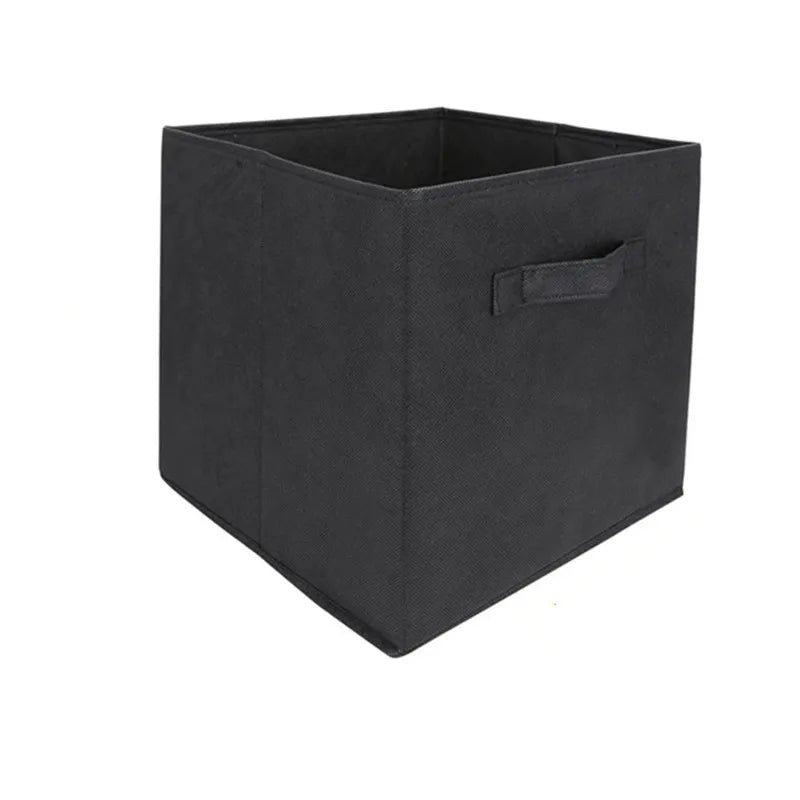 Cube Non Woven Fabric Storage Bin Collapsible Storage Box Home Supplies, Kid Toy Storage Organizer Cabinet Drawer Organization