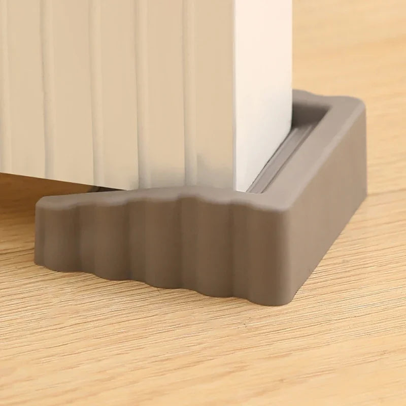 Bidirectional Door Stopper Windproof Safety Door Wedge Prevent Kicking Door Bottom Blocker