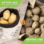 Onion Bag Potato Bag Vegetable Storage Bags Reusable Potatoes Storage Bags With Light-Blocking Liner Drawstring For Vegetable