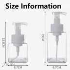 250ml/450ml Large Capacity Foam Bottles Dispenser Plastic Pump Bottles Mini Empty Soap Refillable Bottle Travel Shampoo Foaming