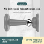 Silicone Anti-collision Magnetic Door Stopper Bedroom Door Study Door Buffer Door Suction No Punching Strong Bonding