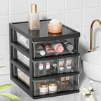 2-6Layers Medium Desktop Storage Box with Drawer Heightened Table Organizer Plastic Office storage cabinet  for home Stationery