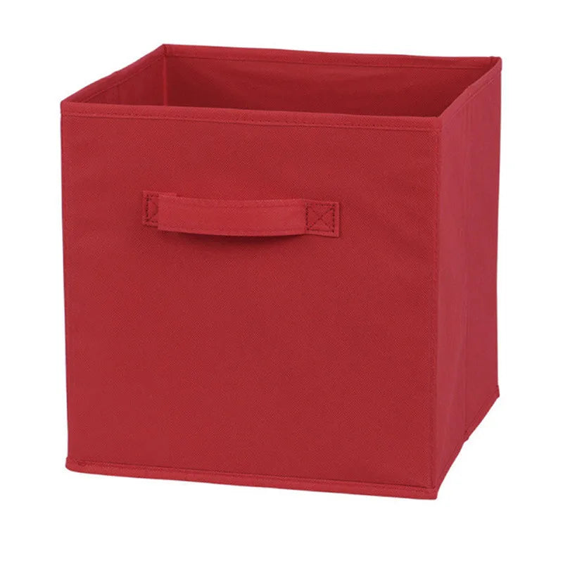 Cube Non Woven Fabric Storage Bin Collapsible Storage Box Home Supplies, Kid Toy Storage Organizer Cabinet Drawer Organization