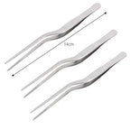 3/1Pcs Kitchen Tweezer Utensil BBQ Tweezer Food Clip Kitchen Bar Chief Tong Stainless Steel Portable for Picnic Barbecue Cooking