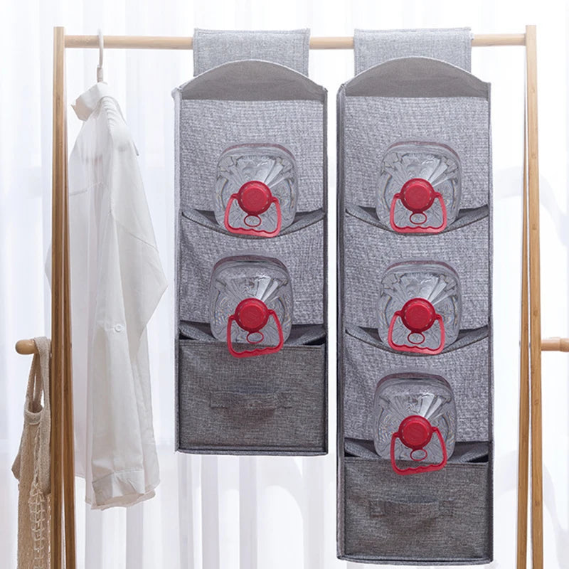 Portable Wardrobe Hanging Storage Bag Drawer Style Washable Wardrobe Organizer Box