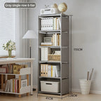 Multilayer Bookshelf Easy Assembly Bookcase Living Room Bedroom Study Storage Shelf for Books Toys Sundries