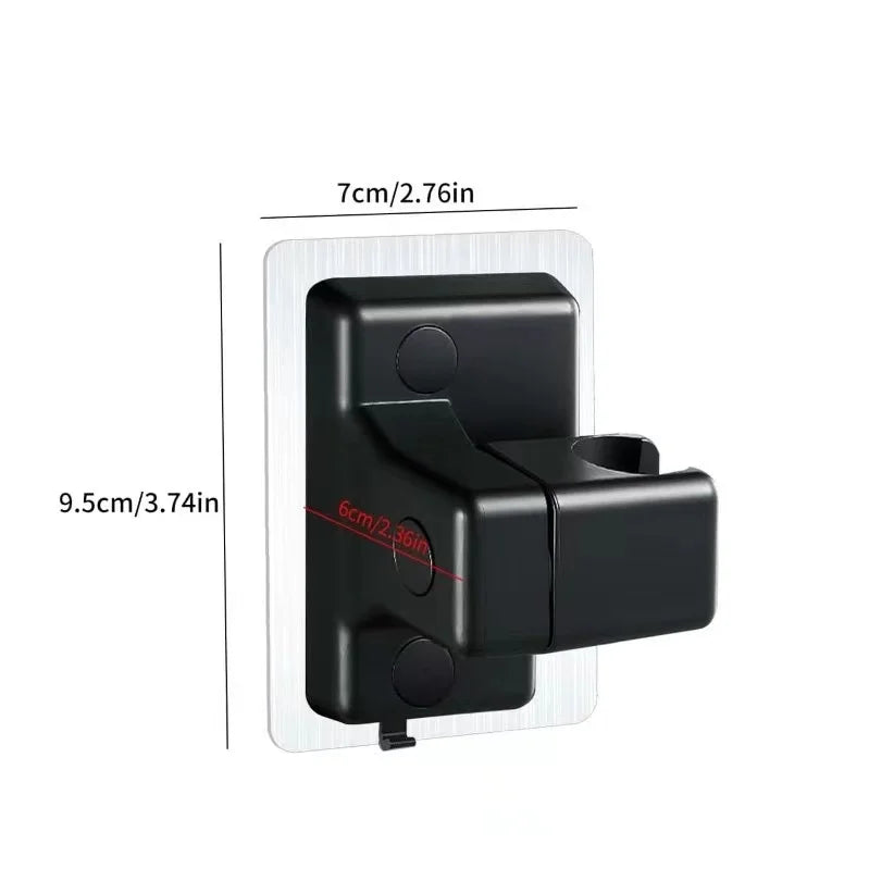 Universal Shower Head Holder Adjustable Wall Mounted Shower Holder Self-Adhesive Showerhead Handheld Bracket Bathroom Accessory