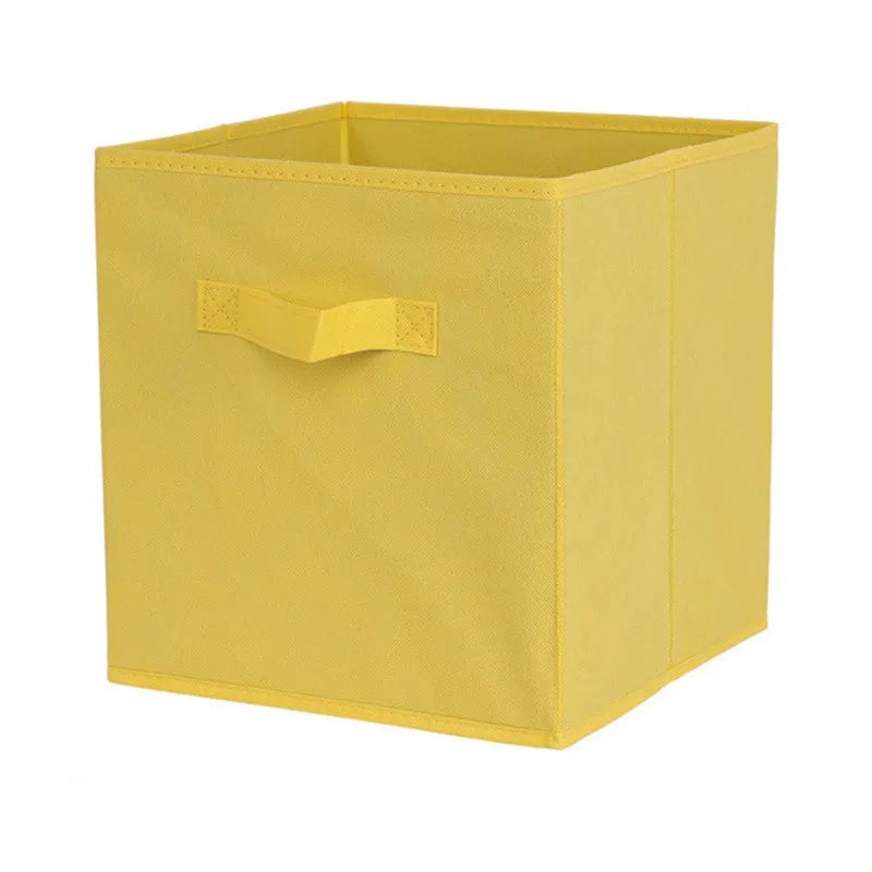 Cube Non Woven Fabric Storage Bin Collapsible Storage Box Home Supplies, Kid Toy Storage Organizer Cabinet Drawer Organization