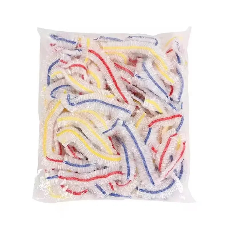 Disposable Food Cover Food Grade Home Fruit Vegetable Saran Wrap Storage Bag Elastic Plastic Wrap Shower Cap Fresh Keeping Bag