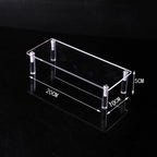 Acrylic Riser Display Shelf,3 Tier Display Stand for Amiibo Funko POP Figures,Cupcake Perfume Organizer Makeup Collection Doll