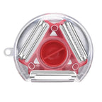 Kitchen 3 in 1 Peeler Rotary Multi-purpose Stainless Steel Potato Peeler Slicer Grater Shredder Vegetable Fruit Peeler