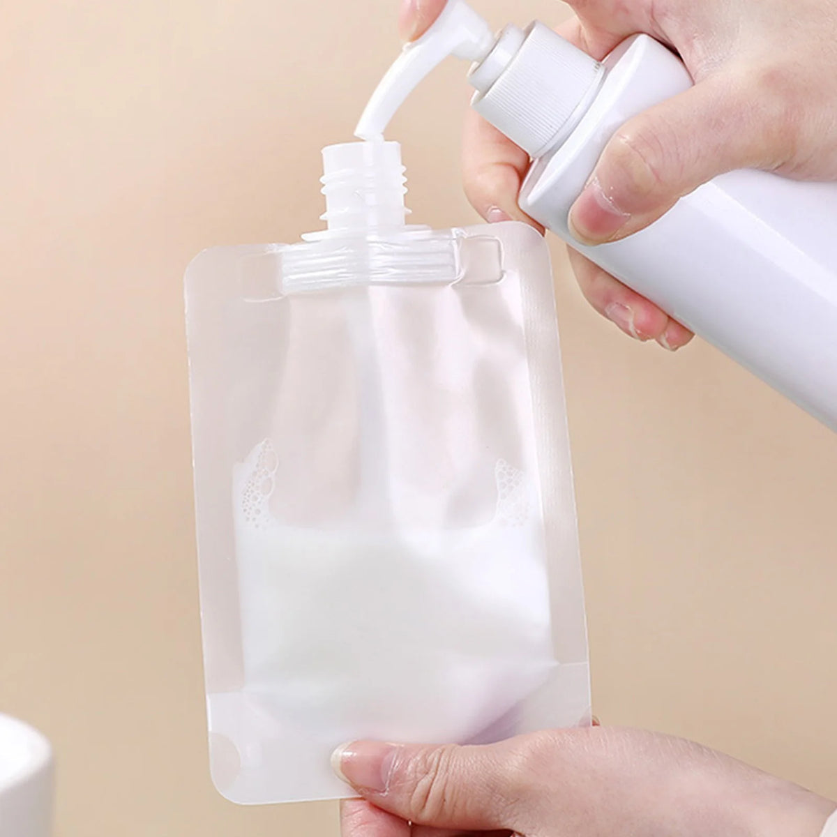 10Pcs 30/50/100ML Travel Storage Bag Portable Packaging Cosmetic Lotion Shower Gel Shampoo Leakproof Refillable Empty Bag