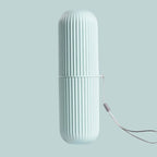 kkjoy Portable Toothbrush Holder with Toothpaste Storage – Travel Bathroom Cup Case Organizer for Toiletries On-the-Go