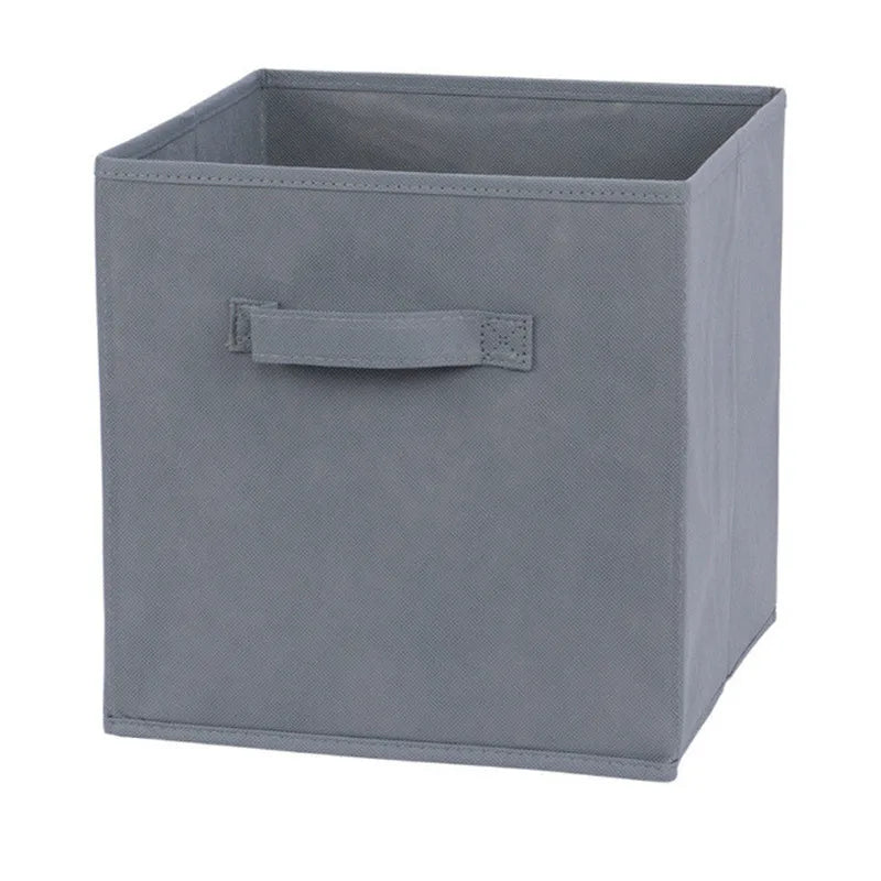 Cube Non Woven Fabric Storage Bin Collapsible Storage Box Home Supplies, Kid Toy Storage Organizer Cabinet Drawer Organization