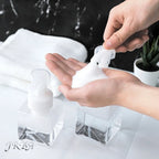 250ml/450ml Large Capacity Foam Bottles Dispenser Plastic Pump Bottles Mini Empty Soap Refillable Bottle Travel Shampoo Foaming