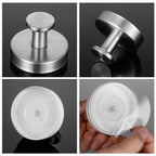 Reusable Stainless Steel Suction Cup Hook Waterproof Wall Mount Hooks Punch-free Kitchen Bathroom Wall Hanger Towel Clothes