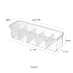 Data Cable Organizer Transparent  Case Classification Dustproof Card Organizer with Lid Clutter Collection Box for Office Home