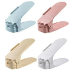 10Pcs Shoe Stacker Adjustable Shoe Slots Organizer Shoes Slots Space Saver Double Deck Rack Holder For Closet Organization Hot
