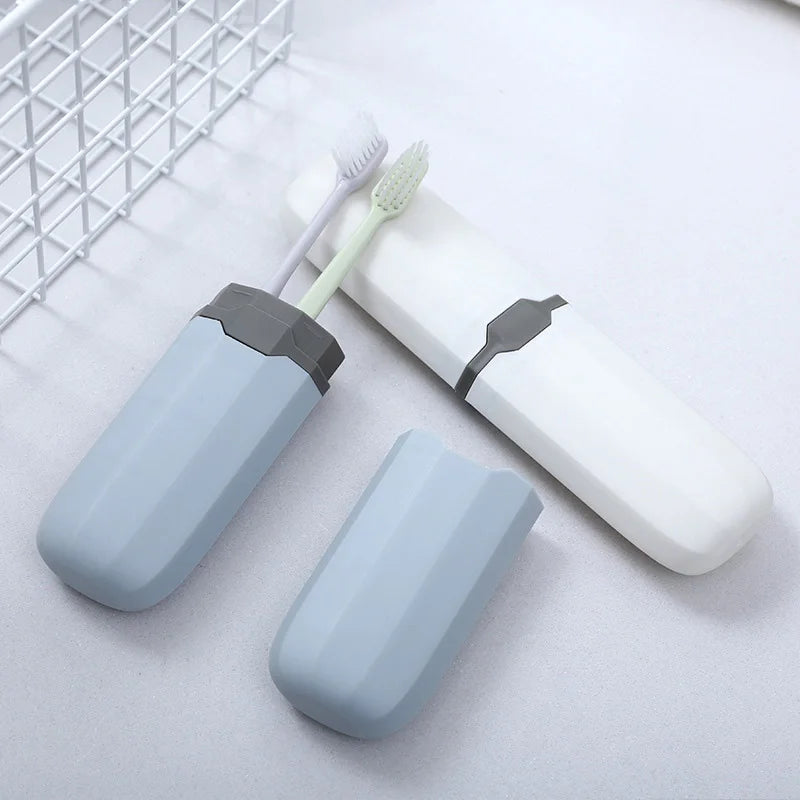 1/4pc Portable Toothbrush Cover Storage Box Daily Outdoors Travel Hiking Camping Toothbrush Holder Case Box Bathroom Accessories